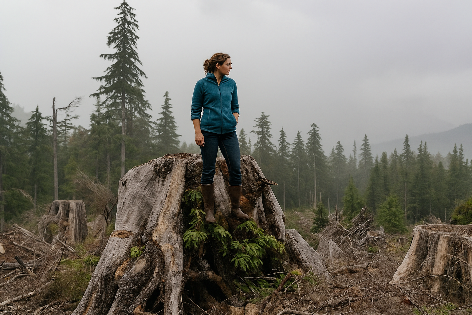 Two people sitting overlooking mountain landscape with outdoor gear