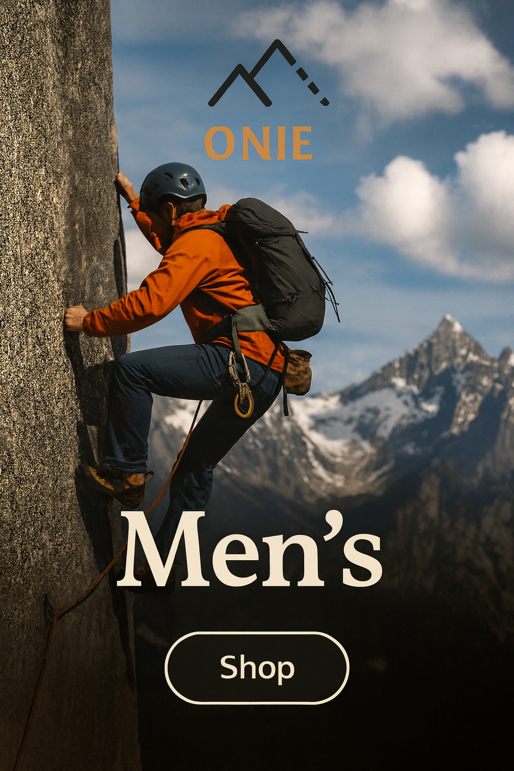 Men's outdoor climbing gear